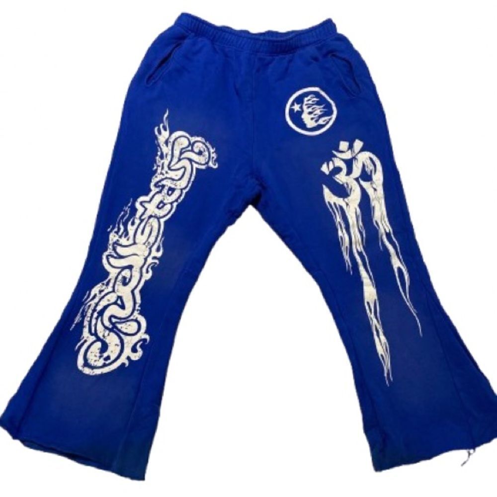 Hellstar Yoga Flared Blue XL Sweatpants